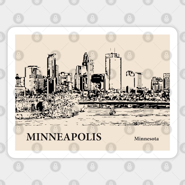 Minneapolis - Minnesota Magnet by Lakeric